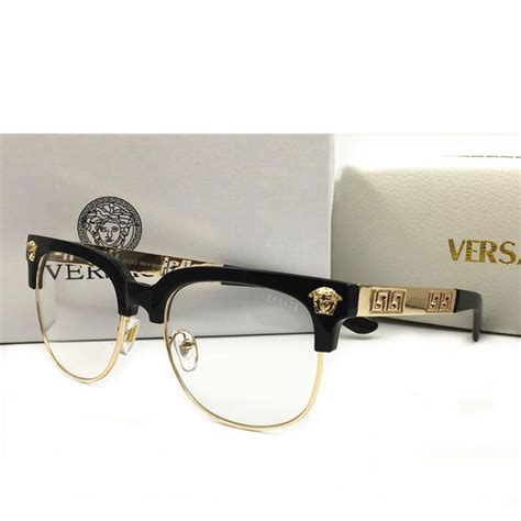 gold frame versace shades|gold versace eyeglasses frames men.